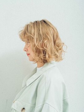 エクファ ヘア シェリル 草津 南草津店(ex-fa hair cherir) 切りっぱなしボブエアリーロング美髪のススメピンクブラウン