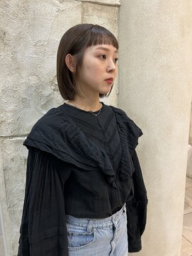 スニップス ダズ(SNIPS DOES) ベージュカラー/ボブ/ショートバング/透け感カラー