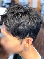 アトリエアルシュ(atelier ARCHE) 自然なメンズ縮毛矯正で初めてのショートスパイキー
