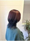 韓国風レイヤーカットアッシュベージュ透明感カラー前髪あり