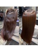 美髪矯正 Before After