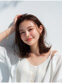 レイヤーカット/イメチェン/外ハネボブ/美髪/ワイドバング/髪型