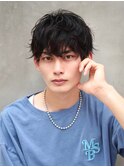 20代30代40代◎ソフトスパイラルマッシュショートブルーブラック
