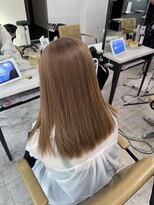 アジールヘア 所沢プロペ通り店(agir hair) シアーベージュミルクティーレイヤーくびれヘアケアブリーチ所沢