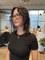 リンネ(Lin'ne)&nbsp;ゆるーく可愛い！縦落ちニュアンスパーマ＊