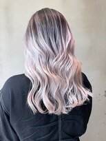 アルバム 新宿(ALBUM SHINJUKU)&nbsp;おくれ毛ハイトーンデザインカラーロング_ba559191