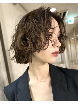 ナループロアオハナ(Nalu pu loa ohana) パーマボブパーマボブレイヤーパーマウルフパーマ顔まわりパーマ