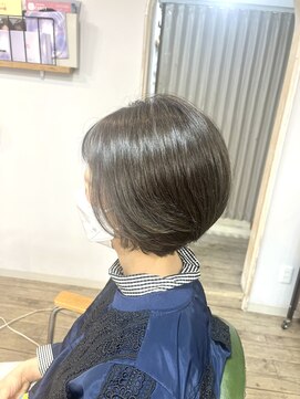 クート 北浦和(ku-to) 丸みショートのアッシュカラー