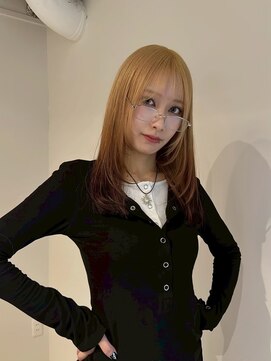 ラヴィズム(LUVISM) 顔周りレイヤー/ダブルカラー/髪質改善ケアブリーチ万代新潟駅◆