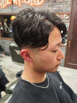 フォーコーナーズカットショップスリーセント 栄(FourCornersCutShop 3/cent) ニュアンスパーマフェードカット