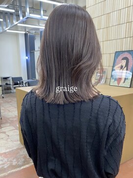 パークレーン アイス イヴェン(park lane ICI yeven) ブリーチなし切りっぱなしボブミディアムレイヤーボブ縮毛矯正