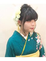 ヘアーデザイン ルシア(Hair Design Lucia)&nbsp;ミディアム着物アレンジ×髪飾り