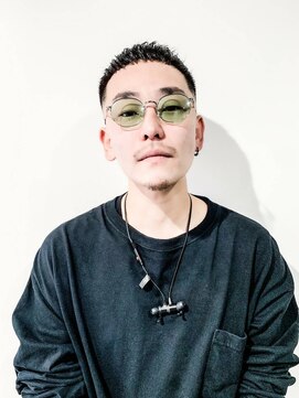 フジヤマ バーバー ショップ(FUJIYAMA BARBER SHOP) オールバックツイストパーマ七三コンマヘア