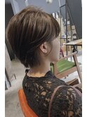 艶カラーグレージュ×耳かけショートヘア20代30代40代人気○中島