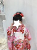 ウィッグを使わないで地毛でフワフワお団子♪