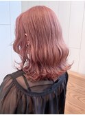 ピンクブラウン_くびれヘアビタミンカラー_ba334031