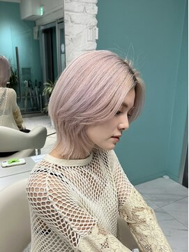 リーホリエ(Lee Horie) 【Rie】ウルフカットホワイトラベンダー