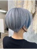 ◆刈り上げショート、シルバー