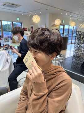 カイム ヘアー(Keim hair) ゆるふわマッシュパーマ/刈り上げ女子/ハンサムショート20代30代