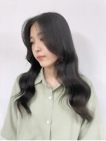 ヘアー アレス(hair ales)&nbsp;●シアーブラック 透明感暗髪カラー ワンホンヘア 小顔ヘア