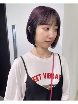 ニコフクオカヘアーメイク(NIKO Fukuoka Hair Make) 《NIKO》色落ちまでかわいいラベンダーカラー/インナーカラー