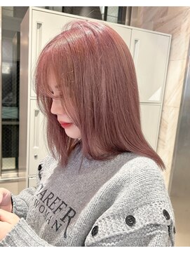 リリー(Lilley) 【lilley 稲永麻衣】ブリーチカラー+ピンク+天神韓国ヘア