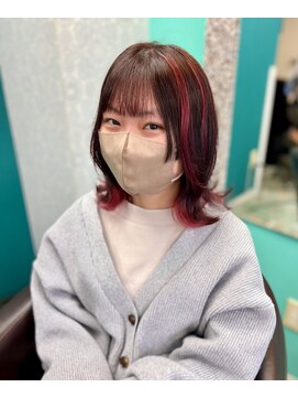 ファンヘアメイク(Fun hair make) 控えめバレイヤージュ