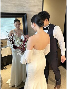 フェリーチェ(Felice) 花嫁ヘア　前撮りヘア　二次会ヘア　タイトシニヨン　結婚式ヘア