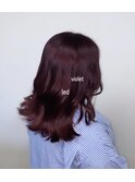 くびれヘア×バイオレットカラー