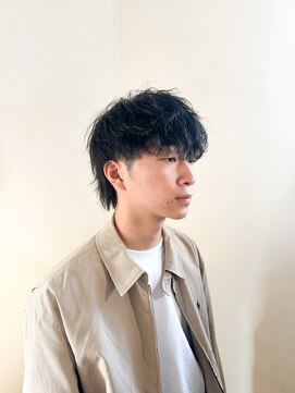 イツキ ヘアーデザイン(ITSUKI hair design) 波巻きスパイラルパーマメンズ王道ツーブロマッシュウルフ