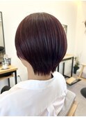 ショート　チェリーレッド