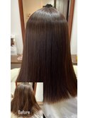 低ダメージ縮毛矯正Beforeafter