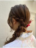 【吉祥寺/見坊智美】浴衣に似合うサイド編みおろしアレンジ