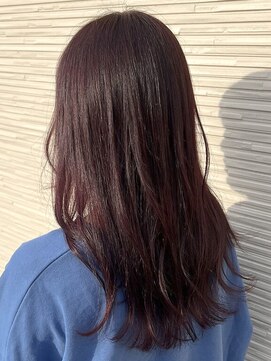 トゥルートラストトロワー 須玉店(True Trust trois) 大人可愛い20代30代40代 カシスピンクカラー ブリーチなし