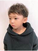アッシュブラックカルマパーマベリーショートダークアッシュ
