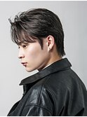 ワックスなし刈り上げツーブロックセンターパーマフェザーパーマ