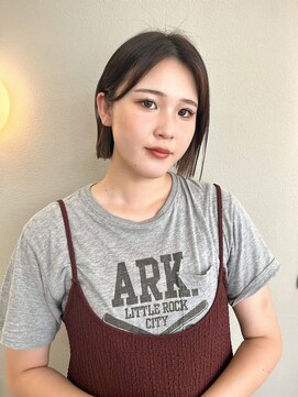アイドットプラス 札幌大通り(i.+ODORI) 前髪ありぷつっとまとまるボブ20代30代40代