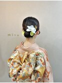 振袖.和装セット＊ツヤっとタイトシニヨン/着付け