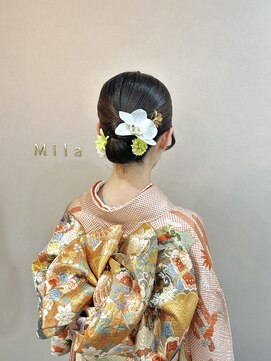 ミラ(Mila) 振袖.和装セット＊ツヤっとタイトシニヨン/着付け