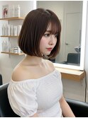 下総中山/ボブ/顔周り/レイヤーカット/ブリーチなしカラー