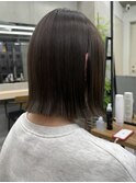 【GEEKS渋谷】切りっぱなしボブ/伸ばしかけ/オリーブグレージュ