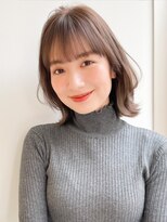 アグノス 青山(Agnos) 似合わせカットハイライトカラーくびれヘアシースルーバング