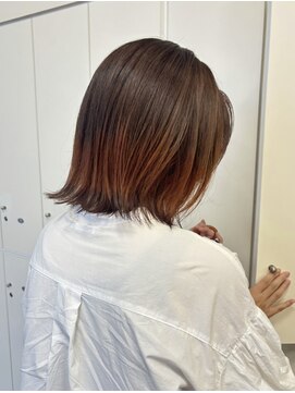 プランタンアヴェダ(printemps AVEDA) 旬カラーで魅せるツヤボブ