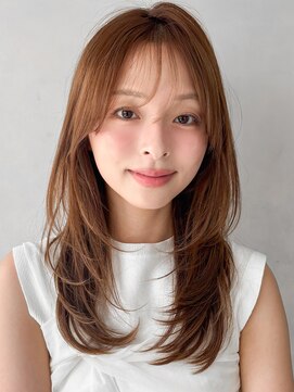 キリ 表参道(kyli) モテ髪くびれヘアサイドバング艶感くせ毛風カール小顔カット