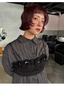 アマーク(a mark) 【松本 華】カシスレッドbob