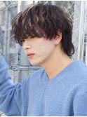 波巻きツイストスパイラルニュアンスフェザーシャドウパーマ
