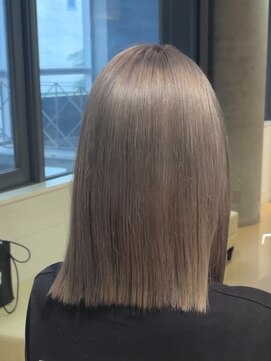 ケアブリーチ/ダブルカラー/ニュアンスカラー/グレージュ/艶髪