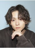 ルーズパーマサーフカールフェザーパーマアクティブショート眉毛