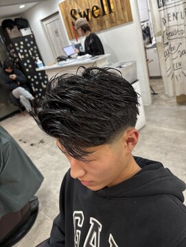 MEN’S HAIR/波巻ツイストスパイラル/フェザーパーマ/船橋