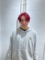 ミュー(Mu)&nbsp;レッド　ブリーチ　ハイトーン